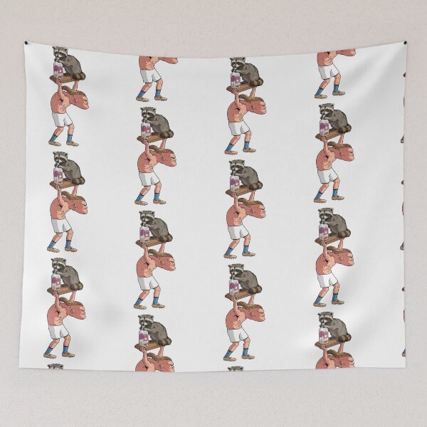 Item preview, Jimothy Raccoon & Haaland Carry Meme Viral Fan Art designed and sold by DarylPope.