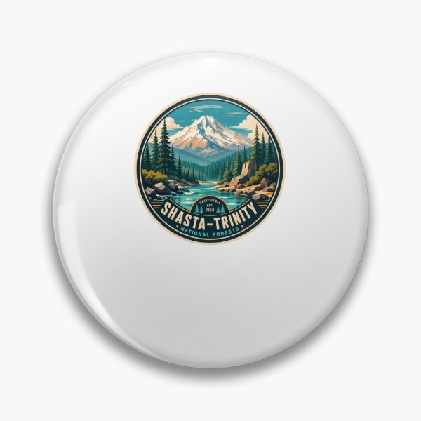 Item preview, Shasta-Trinity National Forests California Est 1964 Outdoor Nature Hiker Camper Traveler designed and sold by Simsimah26Parks.