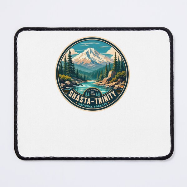 Item preview, Shasta-Trinity National Forests California Est 1964 Outdoor Nature Hiker Camper Traveler designed and sold by Simsimah26Parks.