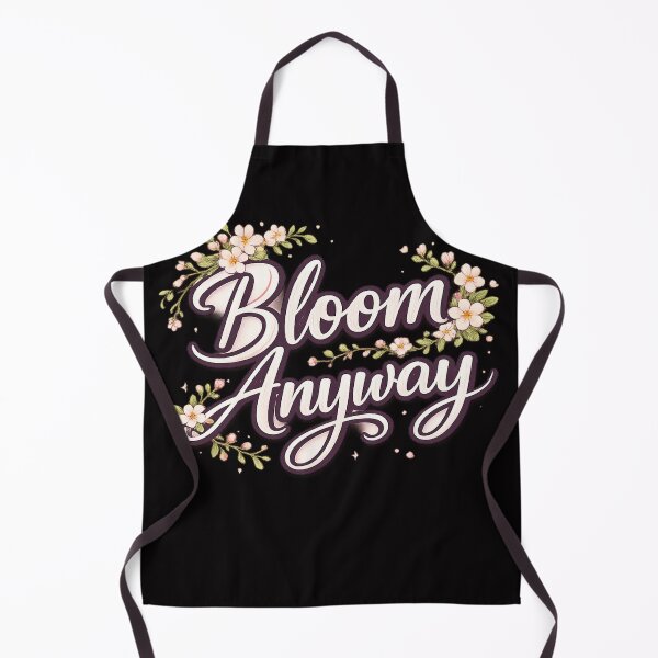 Item preview, Bloom Anyway | Inspirational Floral Typography Design designed and sold by VasiArtLab.
