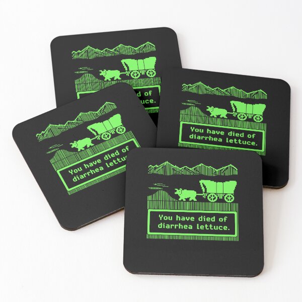 Item preview, You Have Died of Diarrhea Lettuce Oregon Retro Trail designed and sold by DarylPope.