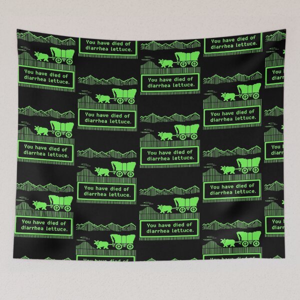 Item preview, You Have Died of Diarrhea Lettuce Oregon Retro Trail designed and sold by DarylPope.