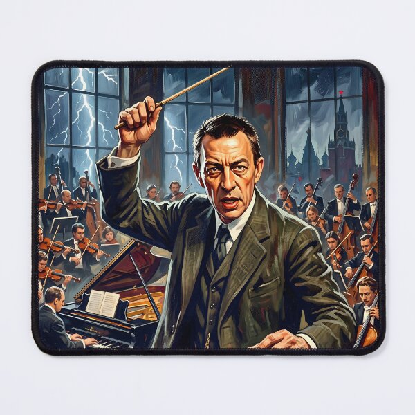 Item preview, Sergei Rachmaninoff: The Pianist’s Storm painting designed and sold by ARTROGAN.