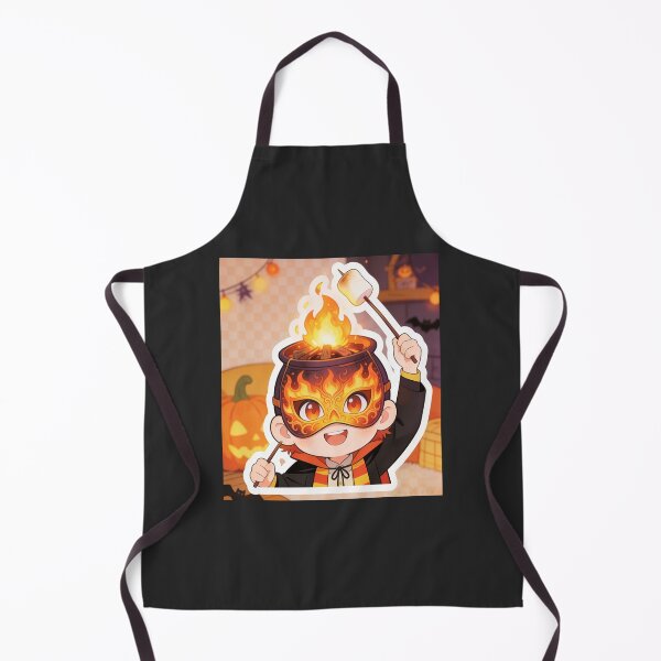 Item preview, Cute Halloween Campfire Mask designed and sold by OksArtStudio.