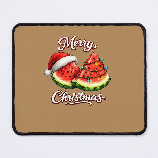 Item preview, Cute Watermelon Christmas Graphic with Santa Hat designed and sold by annenambiro.