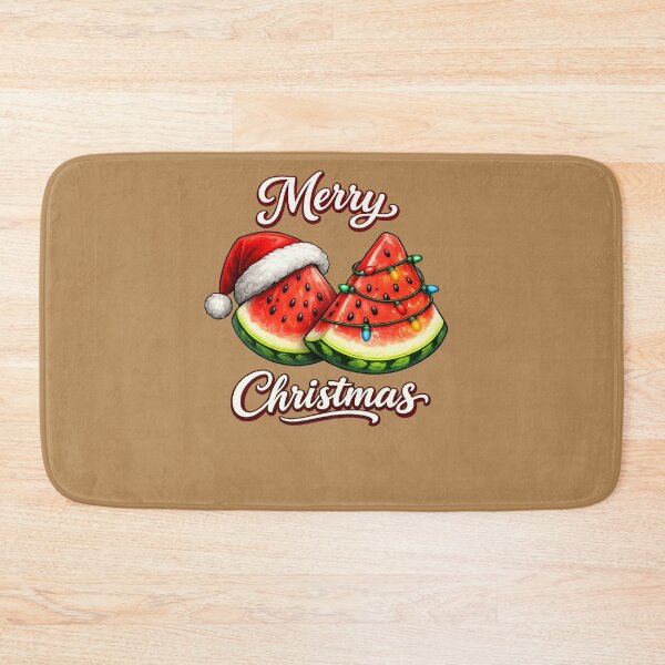 Item preview, Cute Watermelon Christmas Graphic with Santa Hat designed and sold by annenambiro.
