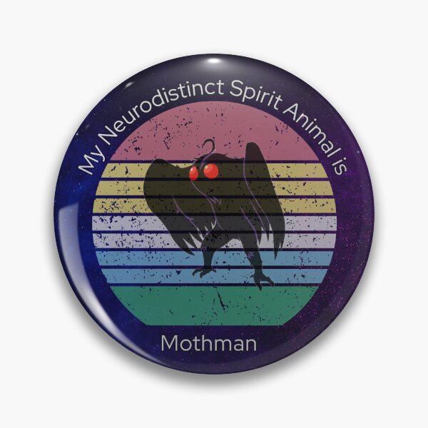 Item preview, My Neurodistinct Spirit Animal is Mothman designed and sold by Holy JM Designs.