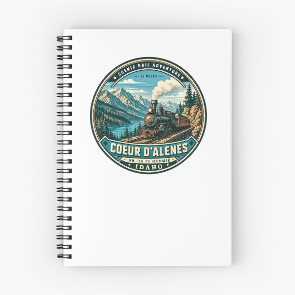 Item preview, Aventura en tren panorámico de 72 millas de Coeur d'Alenes a Mullan y Plummer, Idaho. Recuerdo de viaje en tren. designed and sold by Simsimah26Parks.