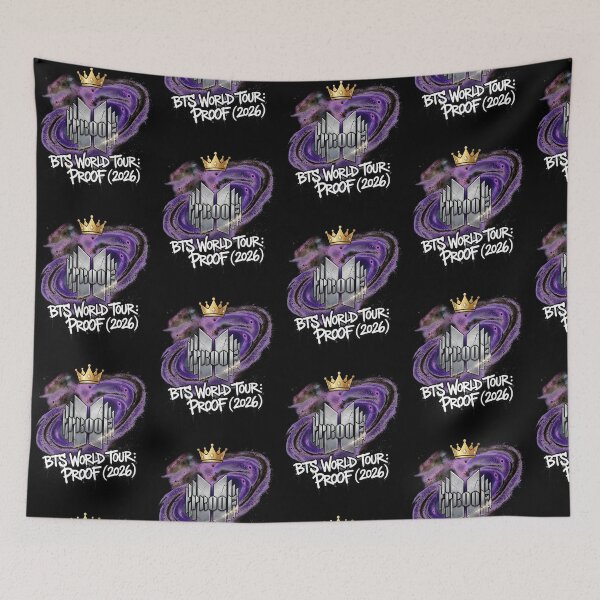 Item preview, Proof BTS World Tour 2026 Inspired Purple Galaxy Fan Graphic designed and sold by DarylPope.