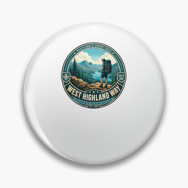 Item preview, West Highland Way Scotland's Great Trail Hiker Walker Milngavie To Fort William 154.5 Km Est. 1980 designed and sold by Simsimah26Parks.
