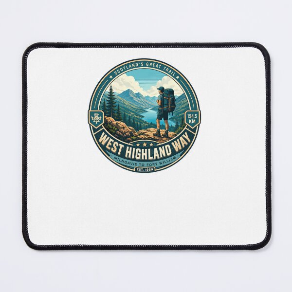 Item preview, West Highland Way Scotland's Great Trail Hiker Walker Milngavie To Fort William 154.5 Km Est. 1980 designed and sold by Simsimah26Parks.