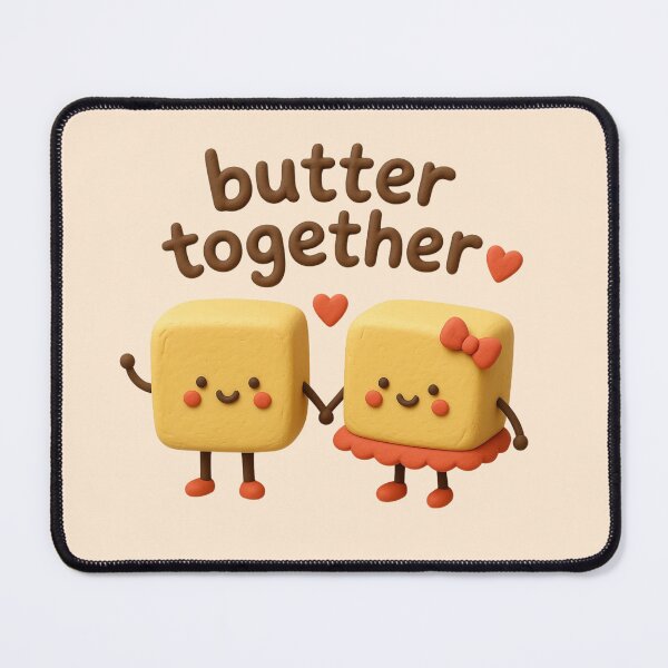 Item preview, Butter Together | Cute Kawaii Butter Couple | Funny Food Pun Love Design designed and sold by Eathusiast.