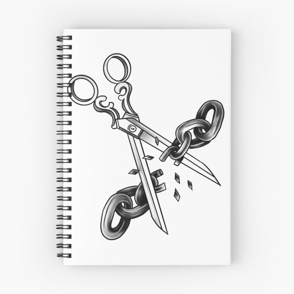 Item preview, Vintage Scissors Cutting Chains - Freedom & Liberation Art designed and sold by suzysworld.