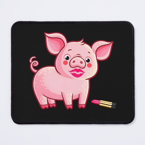 Item preview, Lipstick on a Pig Fun Piggy Cartoon | Cute Sarcastic Farm Animal Humor designed and sold by Genius Geek.