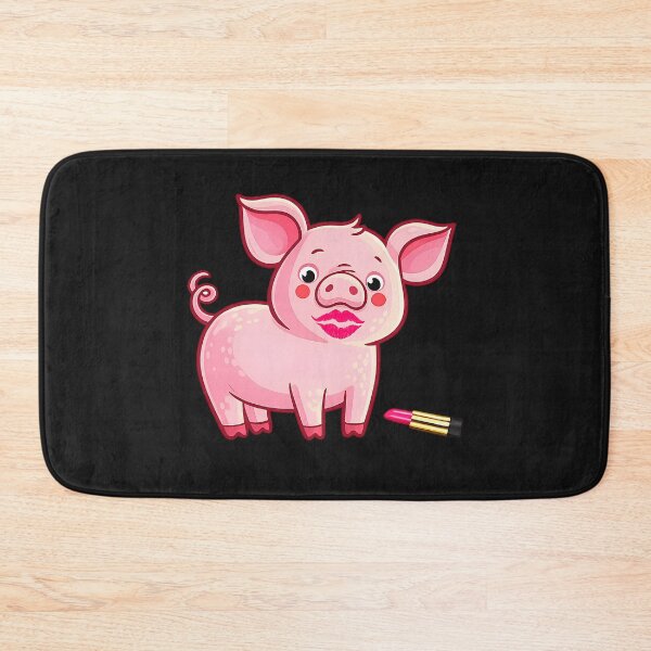 Item preview, Lipstick on a Pig Fun Piggy Cartoon | Cute Sarcastic Farm Animal Humor designed and sold by Genius Geek.