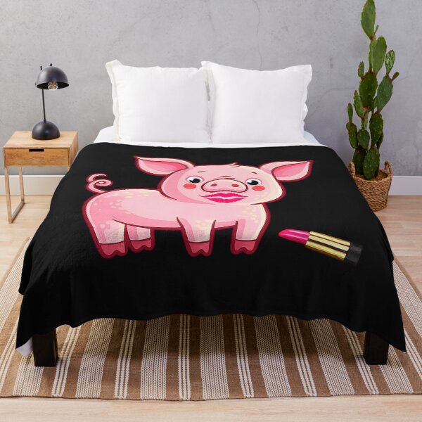 Item preview, Lipstick on a Pig Fun Piggy Cartoon | Cute Sarcastic Farm Animal Humor designed and sold by Genius Geek.