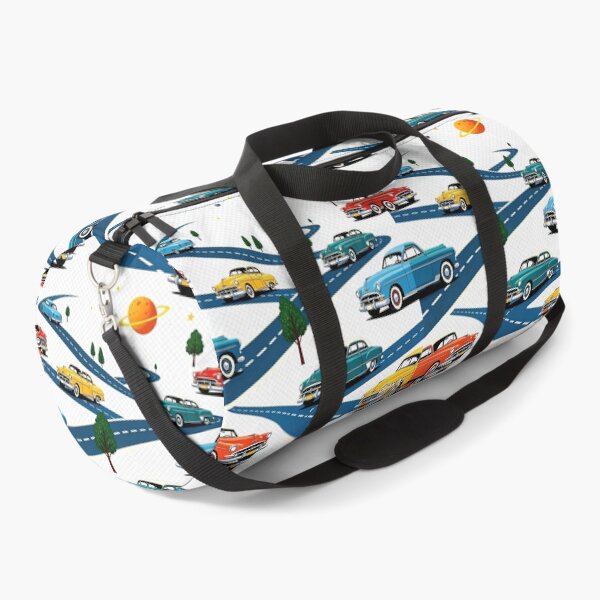 Item preview, Retro Classic Cars on Winding Roads Pattern designed and sold by MintvexaDesign.