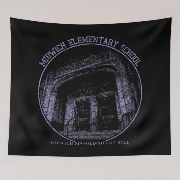 Item preview, Silent Hill 1 1999 Midwich Elementary School Distressed designed and sold by Power Up Prints.