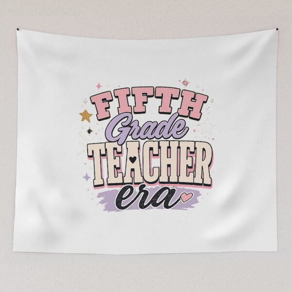 Item preview, Fifth Grade Teacher Era Retro Back to School Teacher T-Shirt designed and sold by FestivityFinds.