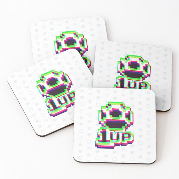 Item preview, 1up Mushroom Negative Synthwave 2 designed and sold by animinimal.