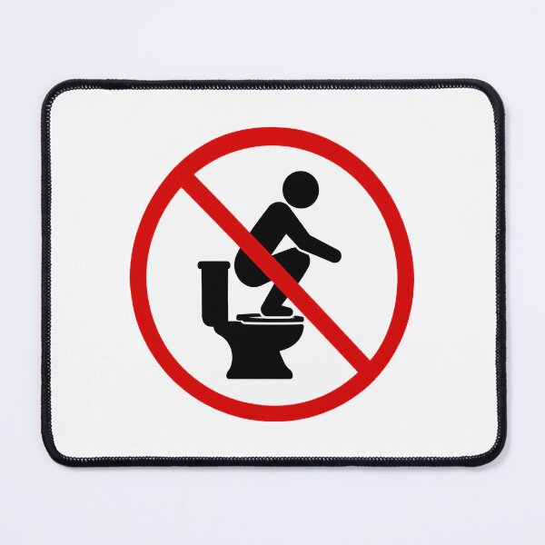 Item preview, Funny No Toilet Surfing Sign designed and sold by MonkiFlipp.