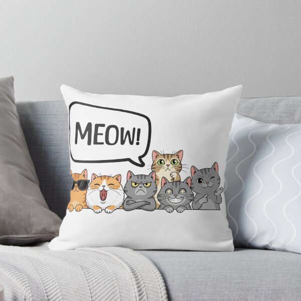 Item preview, Funny Meow Cats | Cute Cartoon Cat Squad designed and sold by bloombyomnia.