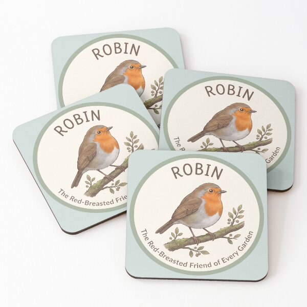 Item preview, European Robin – Woodland Charm Sticker designed and sold by The Digital Compass.
