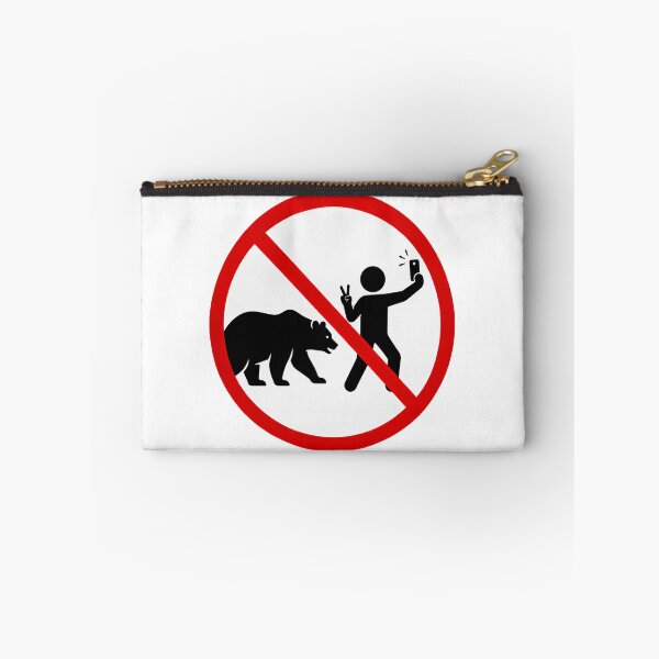 Item preview, Funny No Bear Selfies Sign designed and sold by MonkiFlipp.
