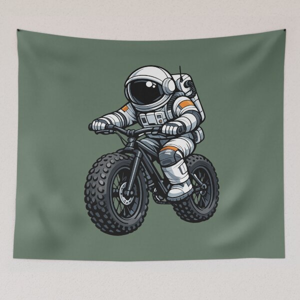 Item preview, Astronaut On Fat Bike designed and sold by BROHLine Studio.