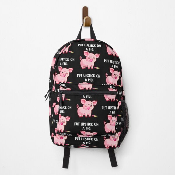 Item preview, Lipstick on a Pig Funny Pig Cartoon | Cute Sarcastic Farm Animal Humor designed and sold by Genius Geek.