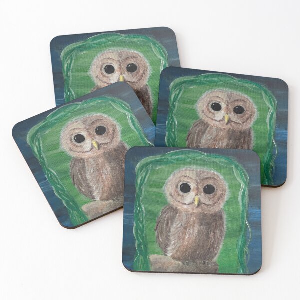 Item preview, Owl Painting designed and sold by PaigeMonaiArt.