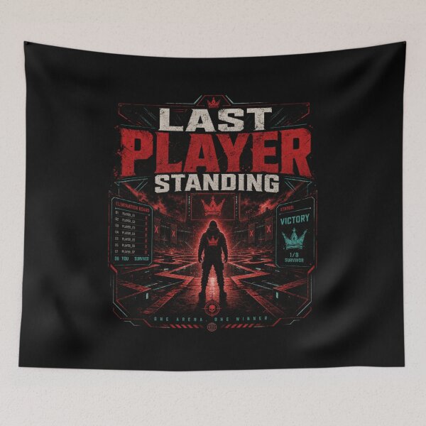Item preview, Last Player Standing | Gamer Victory Gaming Typography T-Shirt designed and sold by rushaib.