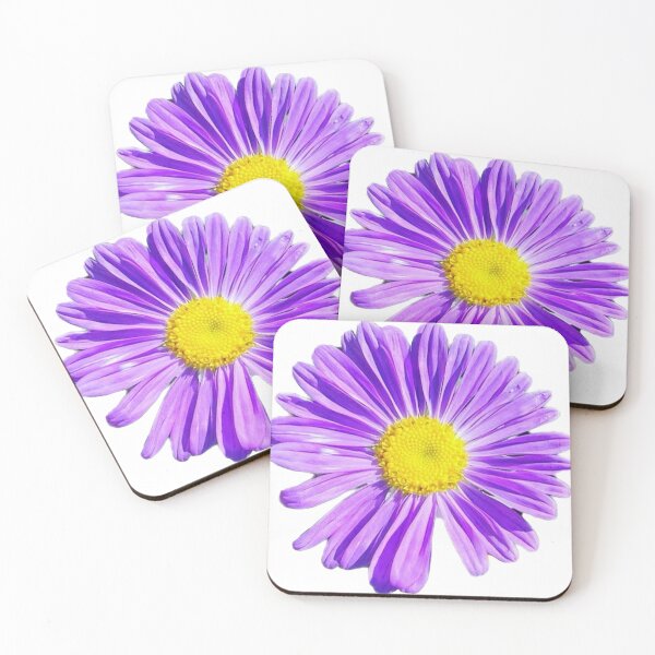 Item preview, Vibrant Purple Aster Flower Head Isolated on White designed and sold by BalkanBloom.