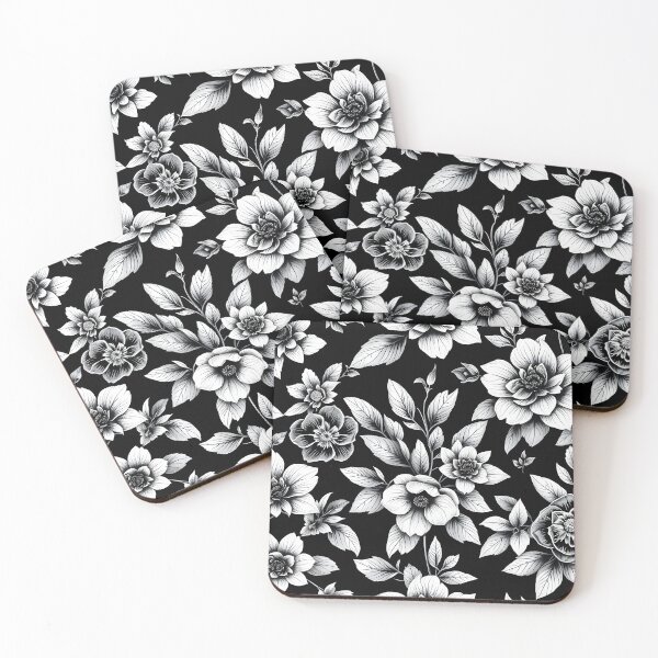 Item preview, Black and White Flower designed and sold by shelteredinside.