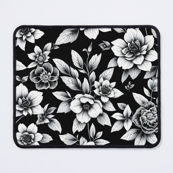 Item preview, Black and White Flower designed and sold by shelteredinside.