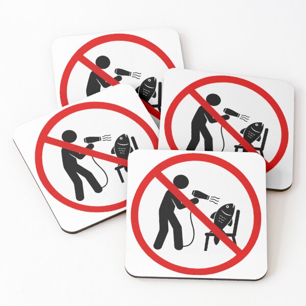 Item preview, Funny Blow Dry Fish Sign designed and sold by MonkiFlipp.