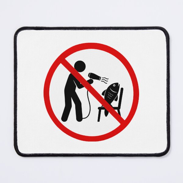 Item preview, Funny Blow Dry Fish Sign designed and sold by MonkiFlipp.