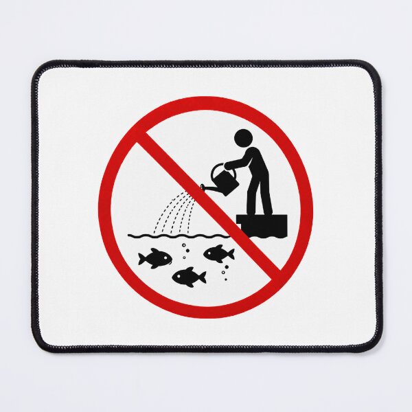 Item preview, Funny Don't Water Fish Sign designed and sold by MonkiFlipp.
