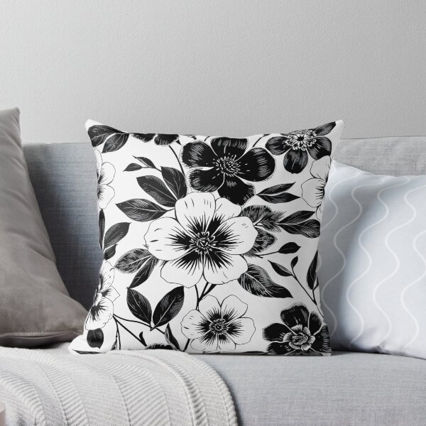 Item preview, Black and White Flower designed and sold by shelteredinside.