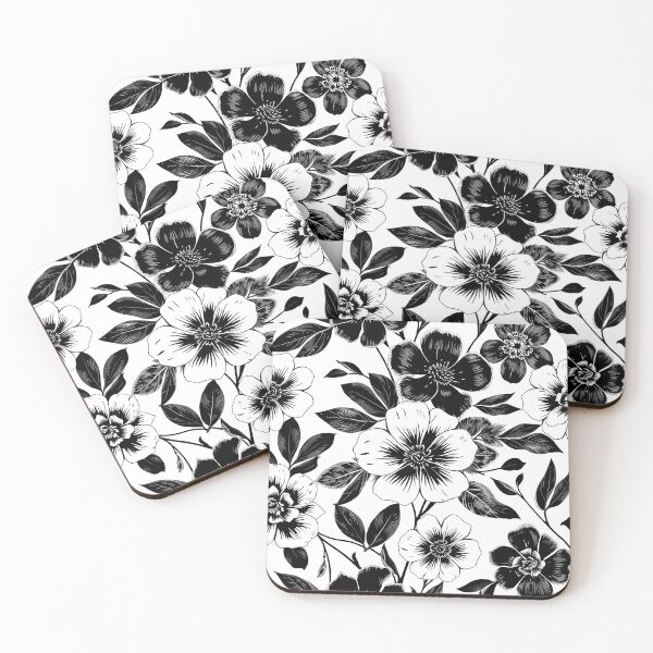 Item preview, Black and White Flower designed and sold by shelteredinside.