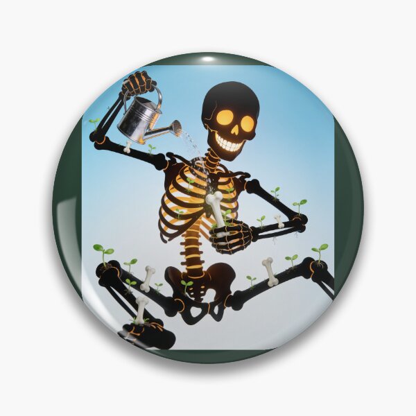 Item preview, Cute Skeleton Watering Bones designed and sold by OksArtStudio.