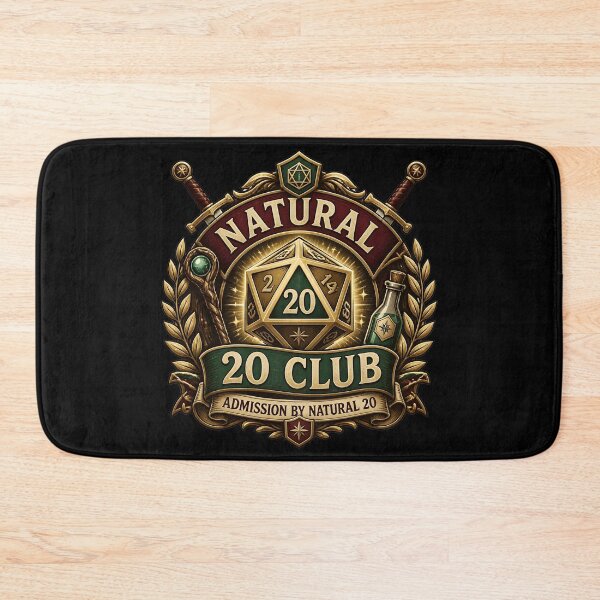 Item preview, Natural 20 Club Admission By Natural 20 Dnd Dice designed and sold by BadhbhLoot.