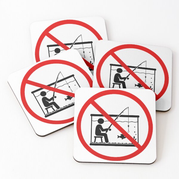 Item preview, Funny Aquarium Fishing Warning Sign designed and sold by MonkiFlipp.
