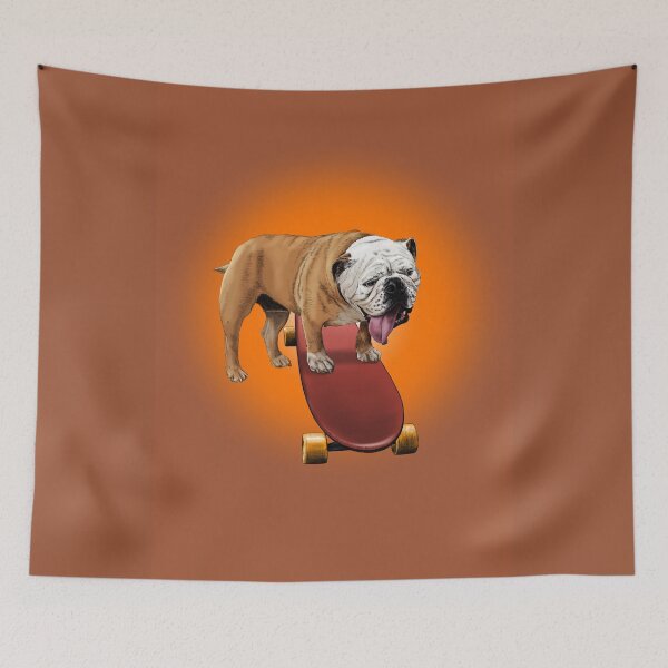 Item preview, Bulldog on skateboard designed and sold by sibosssr.