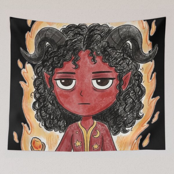 Item preview, Unamused tiefling designed and sold by The King's general goods.
