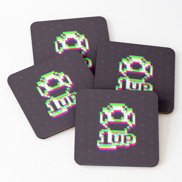 Item preview, 1up Mushroom Negative Synthwave 2 - Dark designed and sold by animinimal.