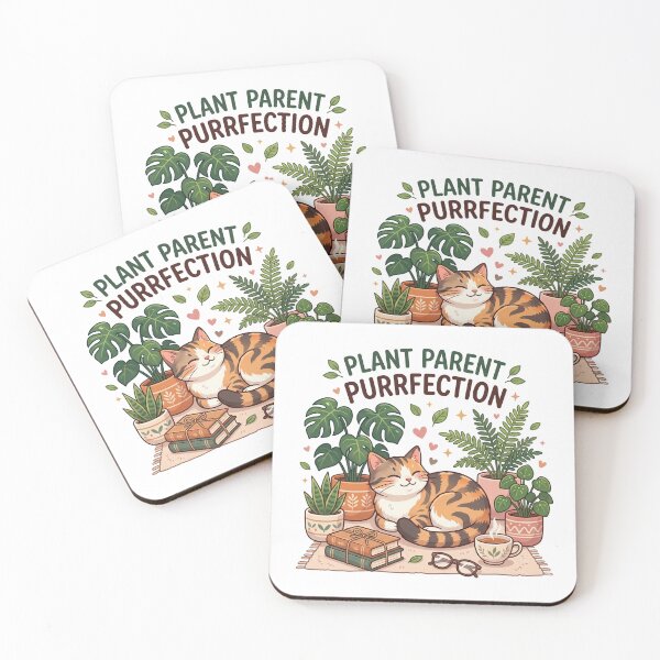 Item preview, Plant Parent Purrfection Cozy Cat And Houseplants designed and sold by CurioStick.