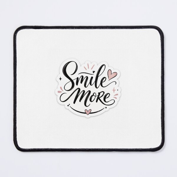 Item preview, Smile More Sticker | Cute Aesthetic Motivational Quote Sticker | designed and sold by BLOOMVELLE.