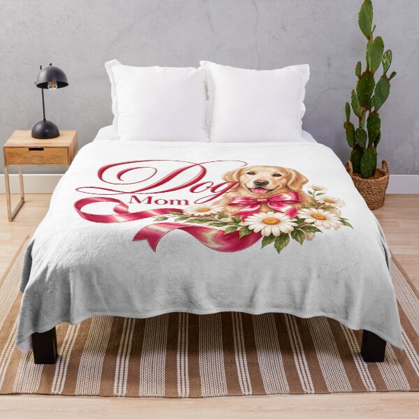 Item preview, Dog Mom Golden Retriever Floral Coquette Aesthetic T-Shirt Design designed and sold by QuirkyCloud Designs.