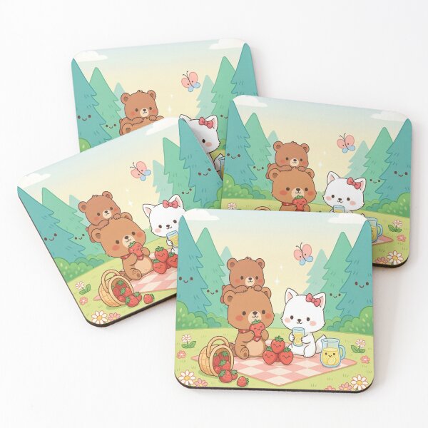 Item preview, Cute Forest Animals Picnic Kawaii Summer Design designed and sold by InspiredCreatives.